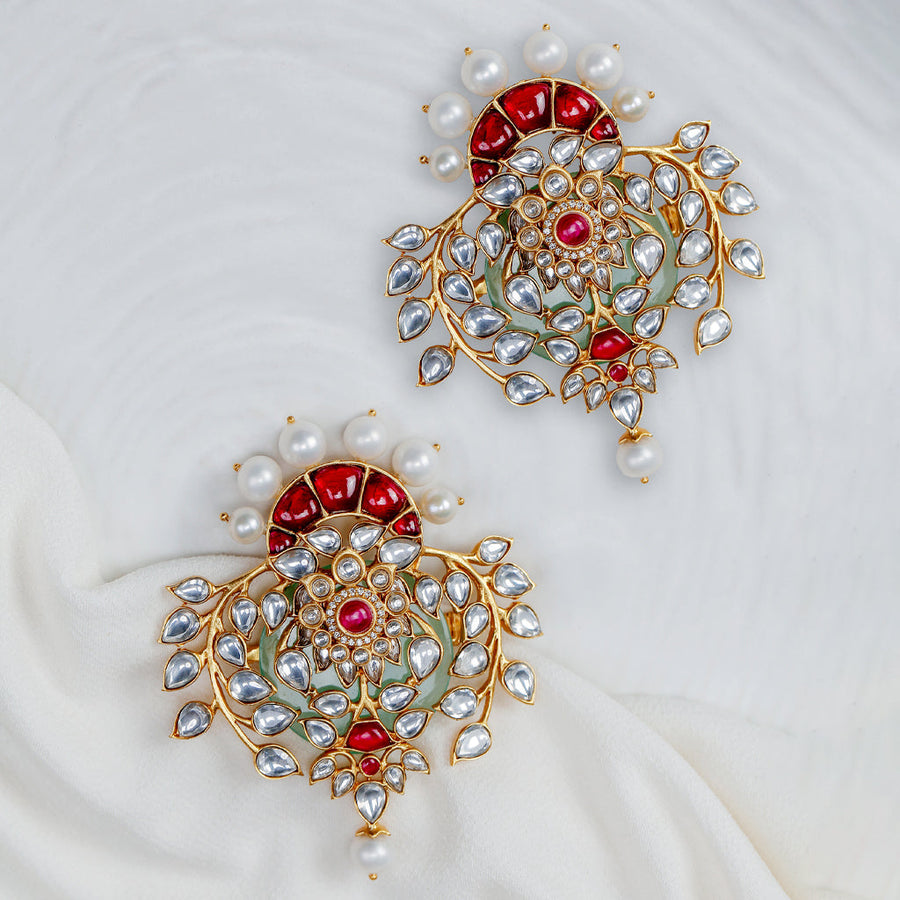 Queen Of Hearts Embellished Earrings