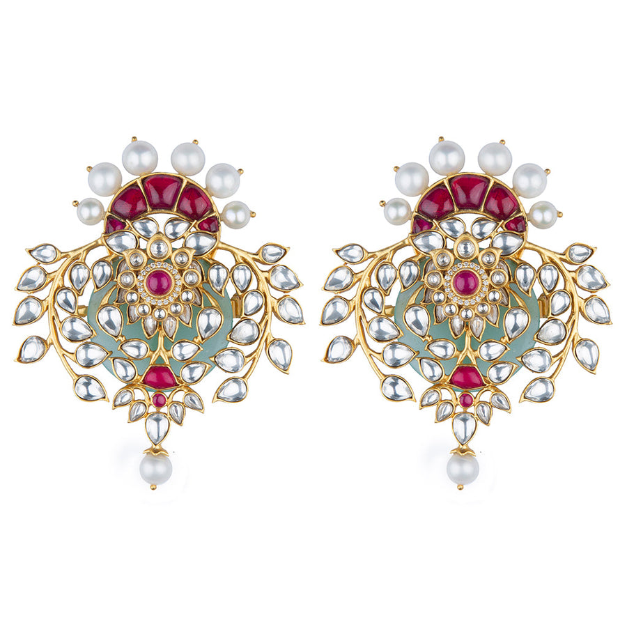Queen Of Hearts Embellished Earrings